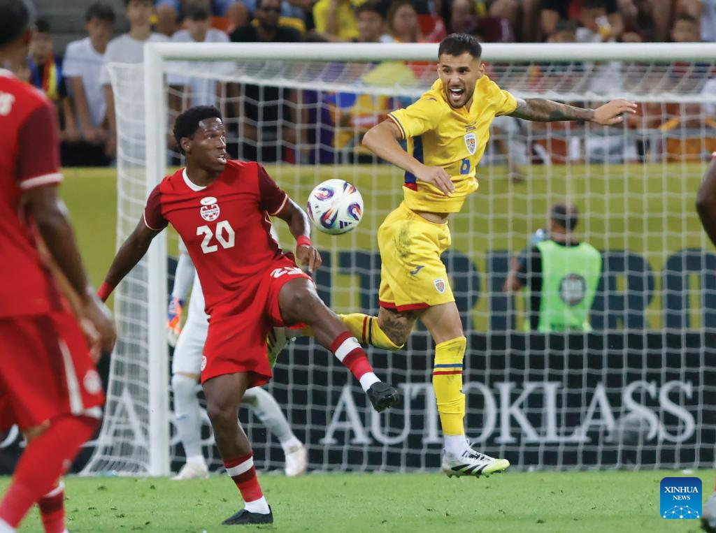Int'l Friendly Football Match: Romania vs. Canada-Xinhua