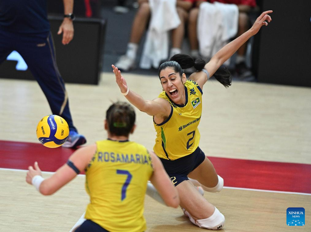 Volleyball Women's World Championship: Italy vs. Brazil-Xinhua