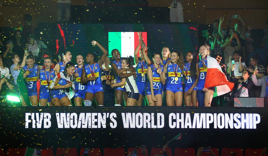 Italy edges Türkiye to win second volleyball women's World Championship title-Xinhua