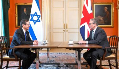 The United Kingdom and Israel highlight their disagreements over the two-state solution