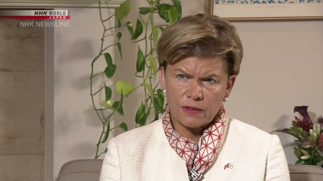 Latvia's foreign minister stresses need to boost drone-countering capabilities