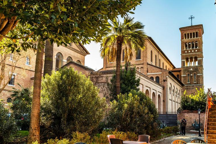 The Church of Sant’Anselmo stands on the Aventine Hill in Rome.
