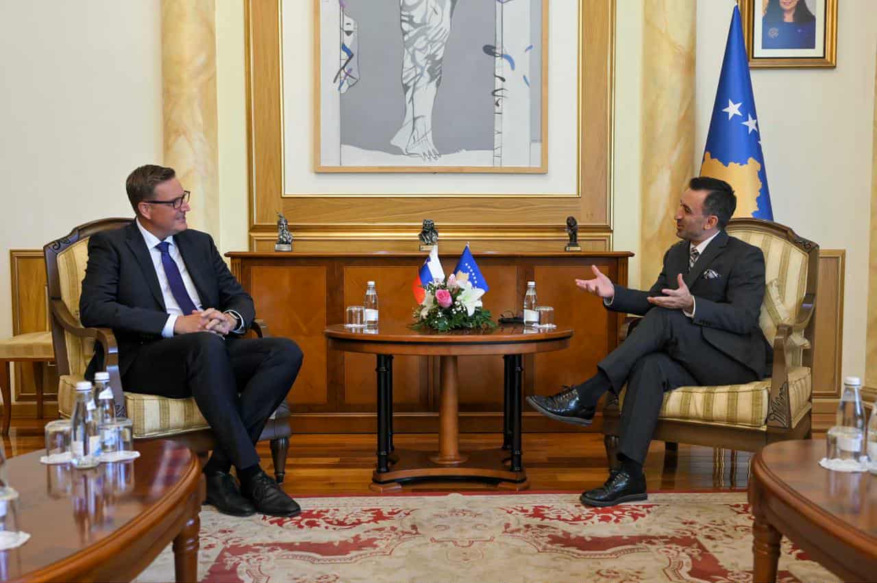 Basha meets Slovenian ambassador - Asks for support for Kosovo's membership in the Council of Europe