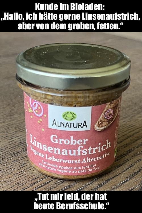 Meinen Lieblingswitz gibt es endlich auch vegan