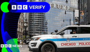 BBC Verify Live: What the data tells us about crime in Chicago as Trump threatens to send in troops