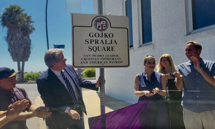Square in Los Angeles named in honour of Croatian immigrant