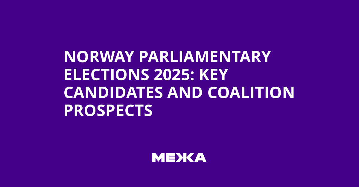 Norway Parliamentary Elections 2025: Key Candidates and Coalition Prospects | Ukraine news