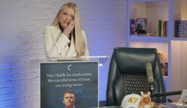 Charlie Kirk’s wife Erika thanks Trump and JD Vance in tearful statement