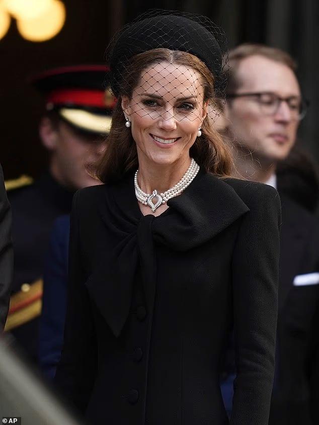 Kate re-wears dress she wore to Prince Philip's funeral at Duchess of Kent memorial