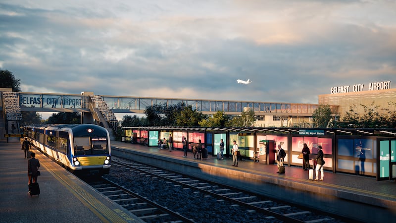 Plans outlined for new railway halt at Belfast City Airport terminal
