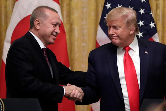 Trump is hosting Turkey's Erdogan at the White House as the US considers lifting ban on F-35 sales