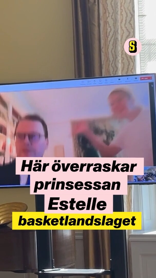 Prinsessan överraskar basketlandslaget: ”Hej hörrni!”