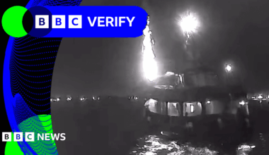 BBC Verify Live: Using video to investigate reported strike on Gaza-bound flotilla