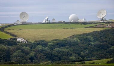 ground satellite station in cornwall