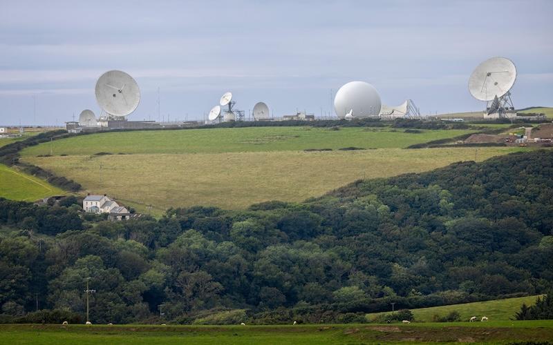 ground satellite station in cornwall