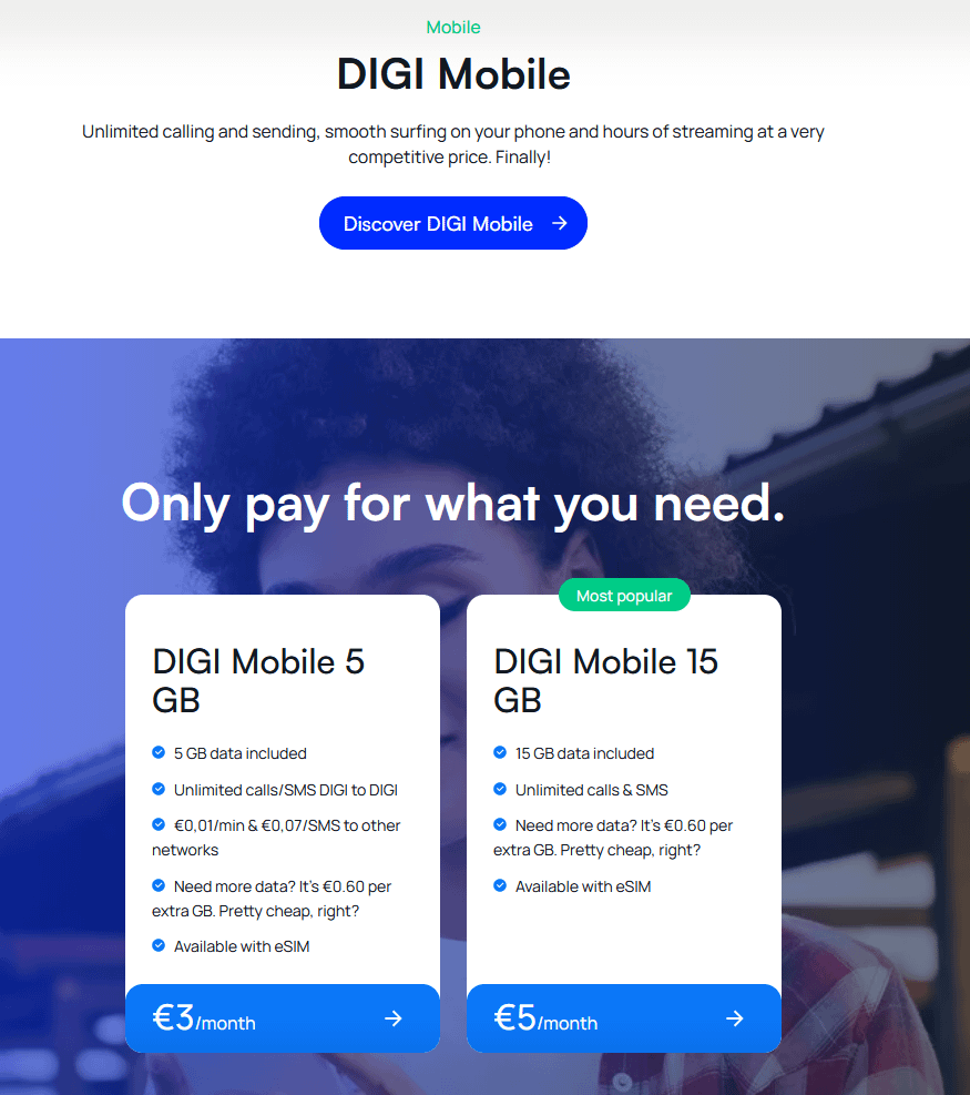 Digi is now offering an even cheaper 3€ subscription