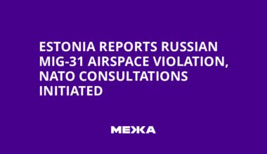 Estonia Reports Russian MiG-31 Airspace Violation, NATO Consultations Initiated | Ukraine news