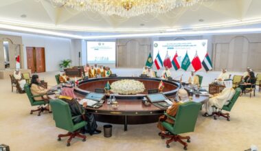 Officials hold the 19th meeting of the GCC Committee of Undersecretaries of Petroleum Ministries. – KUNA photos