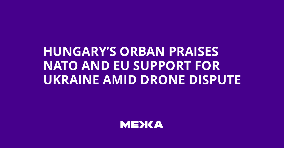 Hungary’s Orban Praises NATO and EU Support for Ukraine Amid Drone Dispute | Ukraine news