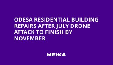 Odesa Residential Building Repairs After July Drone Attack to Finish by November
