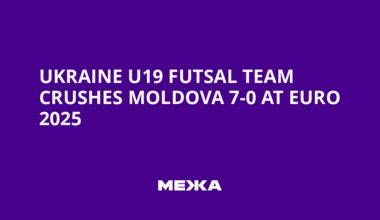 Ukraine U19 Futsal Team Crushes Moldova 7-0 at Euro 2025 | Ukraine news