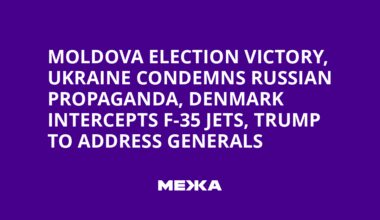 Moldova Election Victory, Ukraine Condemns Russian Propaganda, Denmark Intercepts F-35 Jets, Trump to Address Generals | Ukraine news