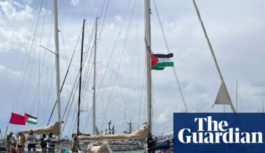 Explosions and drones targeting Gaza aid flotilla boats, activists say | Gaza