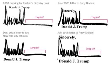 Trump Says It’s Not His Signature. But Personal Letters Look Similar.