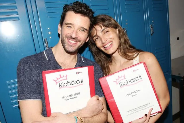 Bruce Glikas/Getty Michael Urie and Lux Pascal