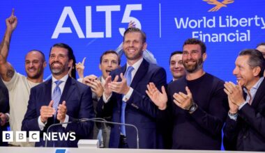 Trump and sons' stake in crypto firm worth $5bn