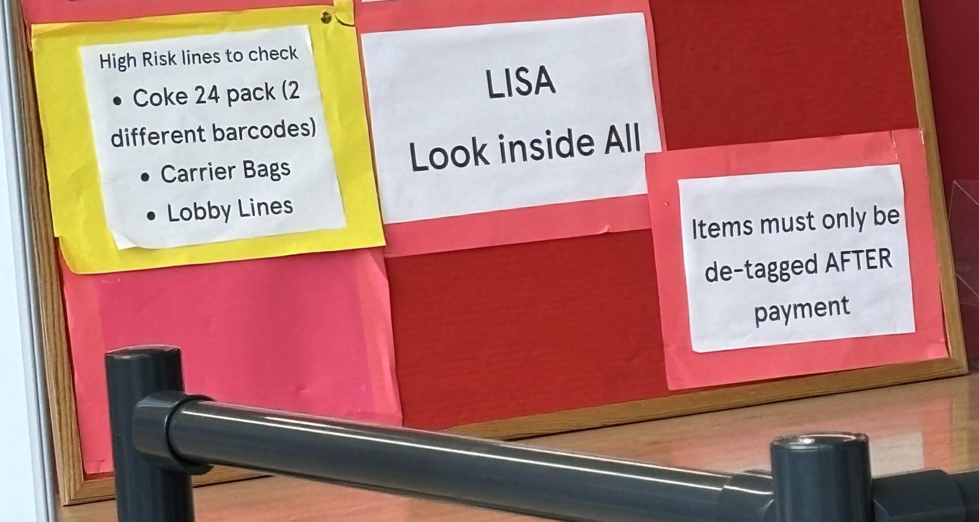 Public facing display in local superstore