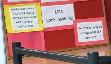 Public facing display in local superstore