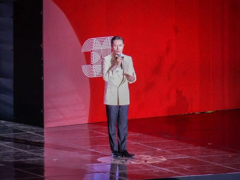 Actor Lee Byung-hun, who stars in the festival's opening film, "No Other Choice," hosted BIFF's opening ceremony Wednesday. Photo by Thomas Maresca/UPI