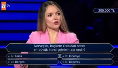Who wants to be a millionaire question. What’s the second biggest city of Norway after Oslo.