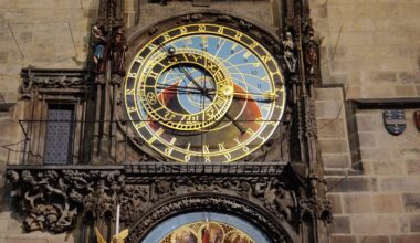 Prague's famous astronomical clock. OC.