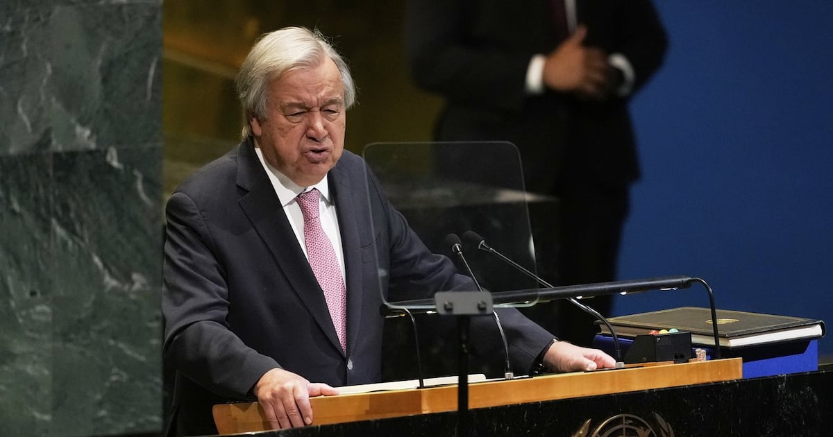UN chief warns of 1.5C goal at risk