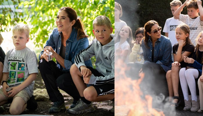 Queen Mary kicks off nature week with schoolchildren in Denmark