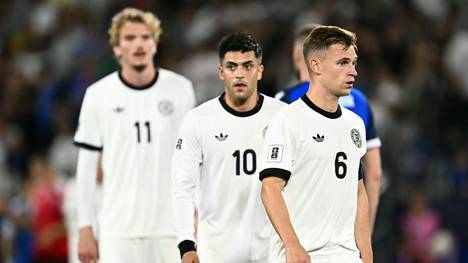 Enttäuschte Gesichtre bei der DFB-Auswahl