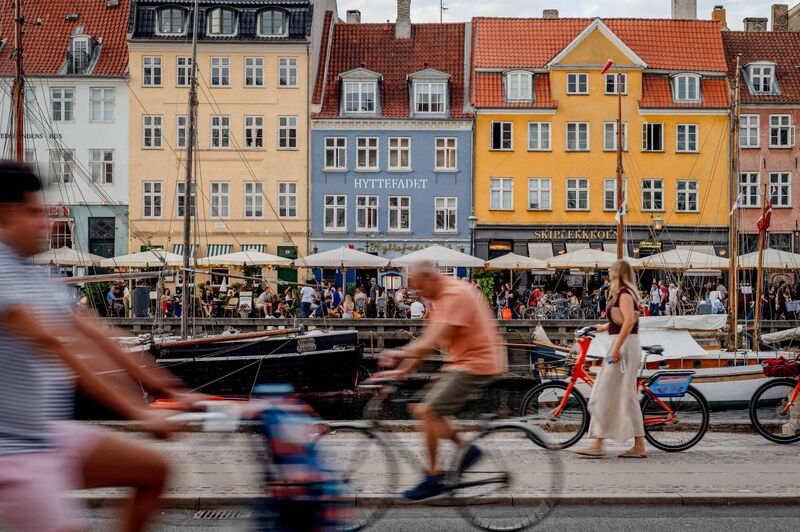 The popular tourist location of Nyhavn Harbor in Copenhagen. Picture: Hilary Swift/Bloomberg