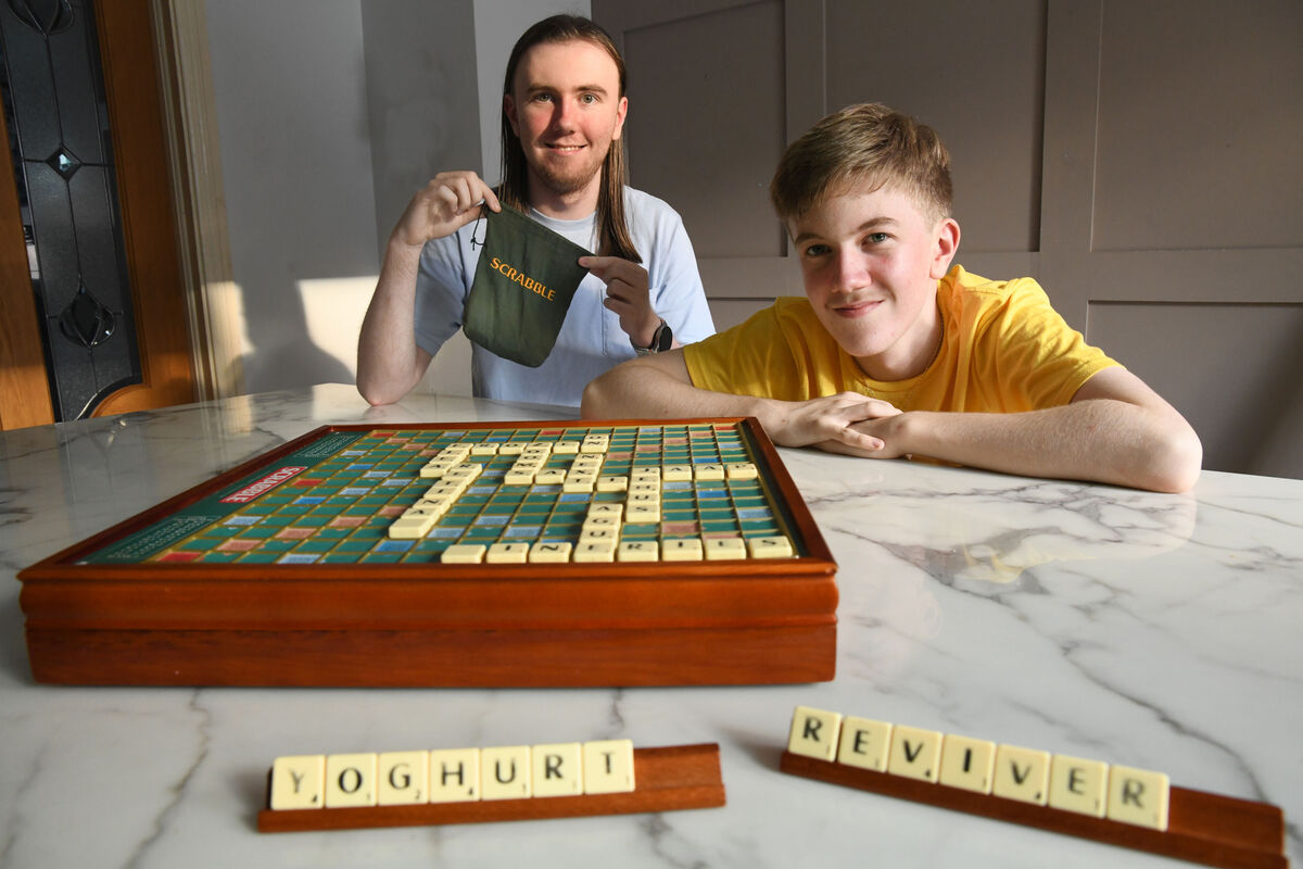  Jake Parkes, 14, and his 19-year-old brother Shane will be taking part in the All-Ireland Scrabble Tournament in Waterford in October. Picture: Moya Nolan