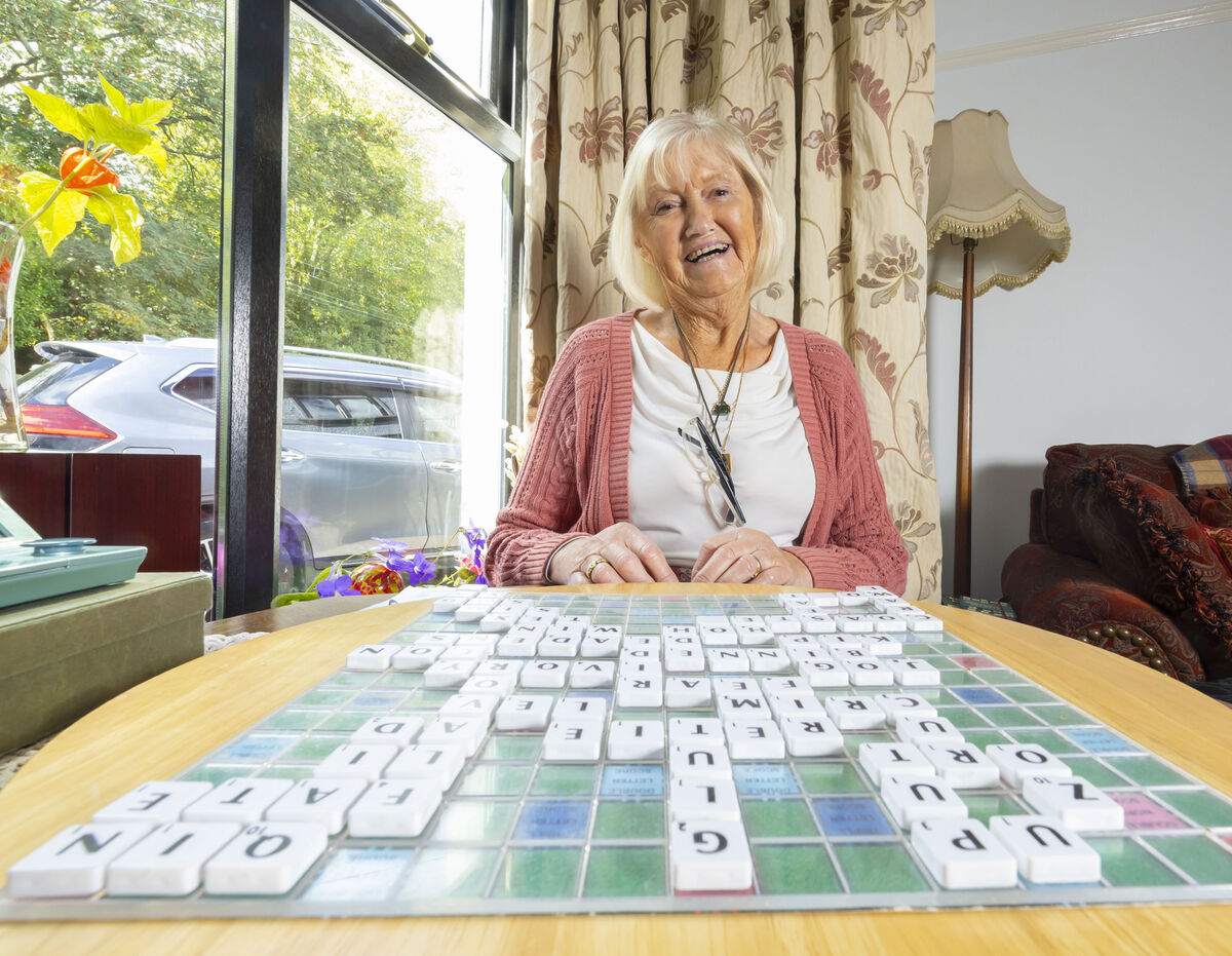 Mary Doyle discovered Scrabble while working as a nurse on an ocean liner half a century ago. She's looking forward to meeting — and possibly beating — some of Ireland's other top players in Waterford. Picture: Patrick Browne
