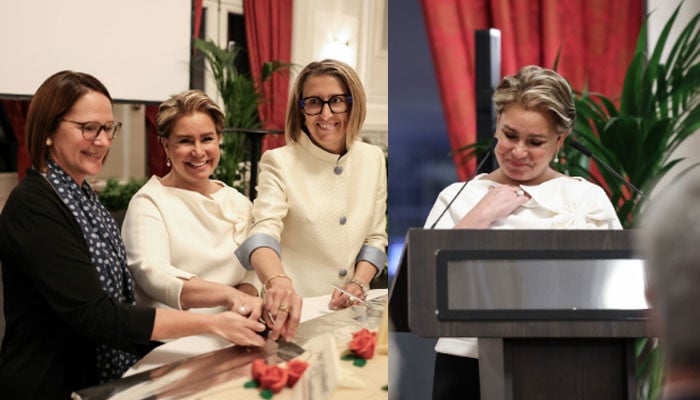 Grand Duchess Maria stuns in statement bow top at CNFL’s 50th anniversary