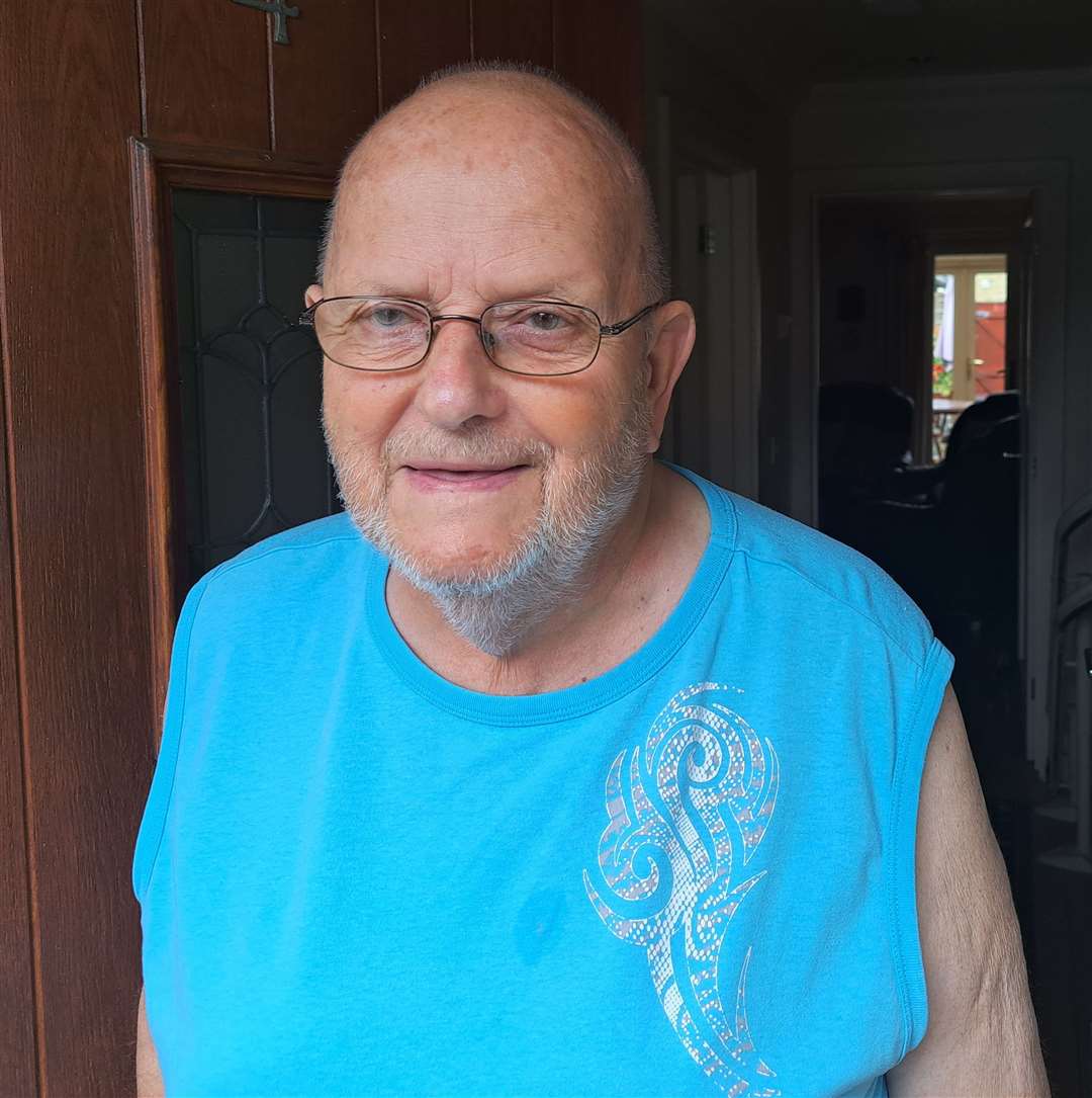 Alan King, one of the neighbours of the abandoned building site at Great Mongeham, near Deal
