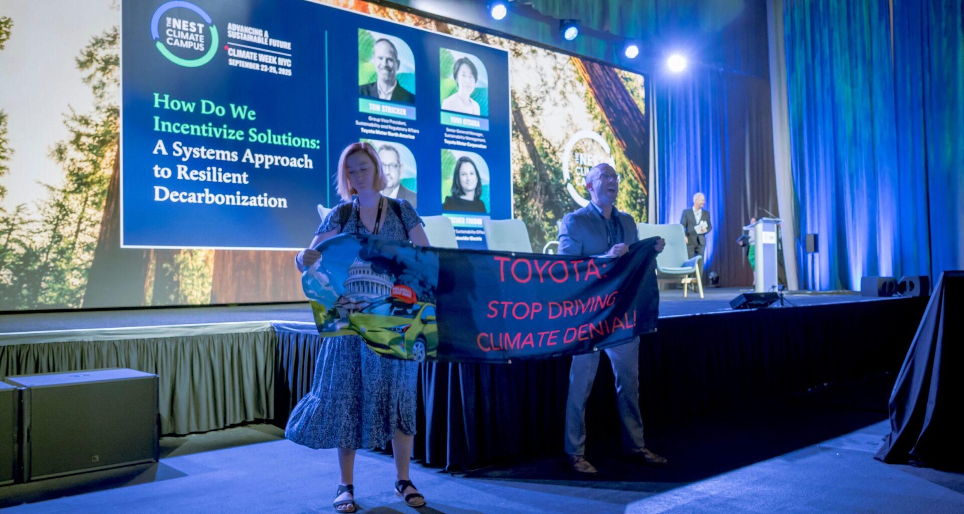Activists Call on Toyota to End Greenwashing Tactics at Climate Week | “How can the automaker keep a straight face while it funds a small army of climate change denying lawmakers and lobbies to repeal our emissions and fuel economy standards?”