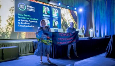 Activists Call on Toyota to End Greenwashing Tactics at Climate Week | “How can the automaker keep a straight face while it funds a small army of climate change denying lawmakers and lobbies to repeal our emissions and fuel economy standards?”