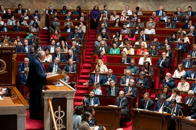 François Bayrou habla en la Asamblea Nacional de Francia