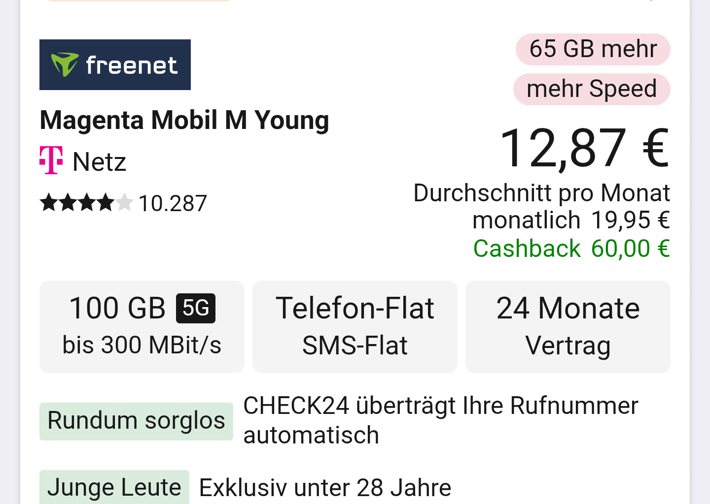 Internet tariff