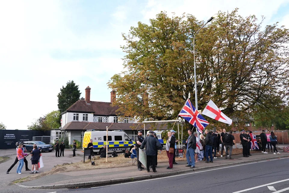 The Bell Hotel is where anti-migrant debates sparked earlier this summer (PA Wire)