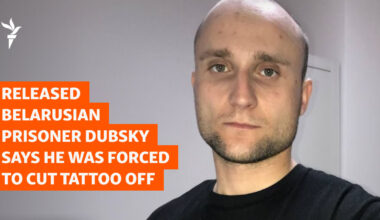 Released Belarusian Prisoner Dubsky Says He Was Forced To Cut Tattoo Off