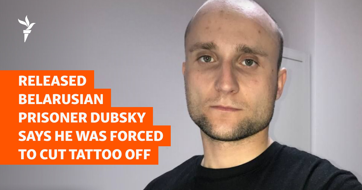 Released Belarusian Prisoner Dubsky Says He Was Forced To Cut Tattoo Off